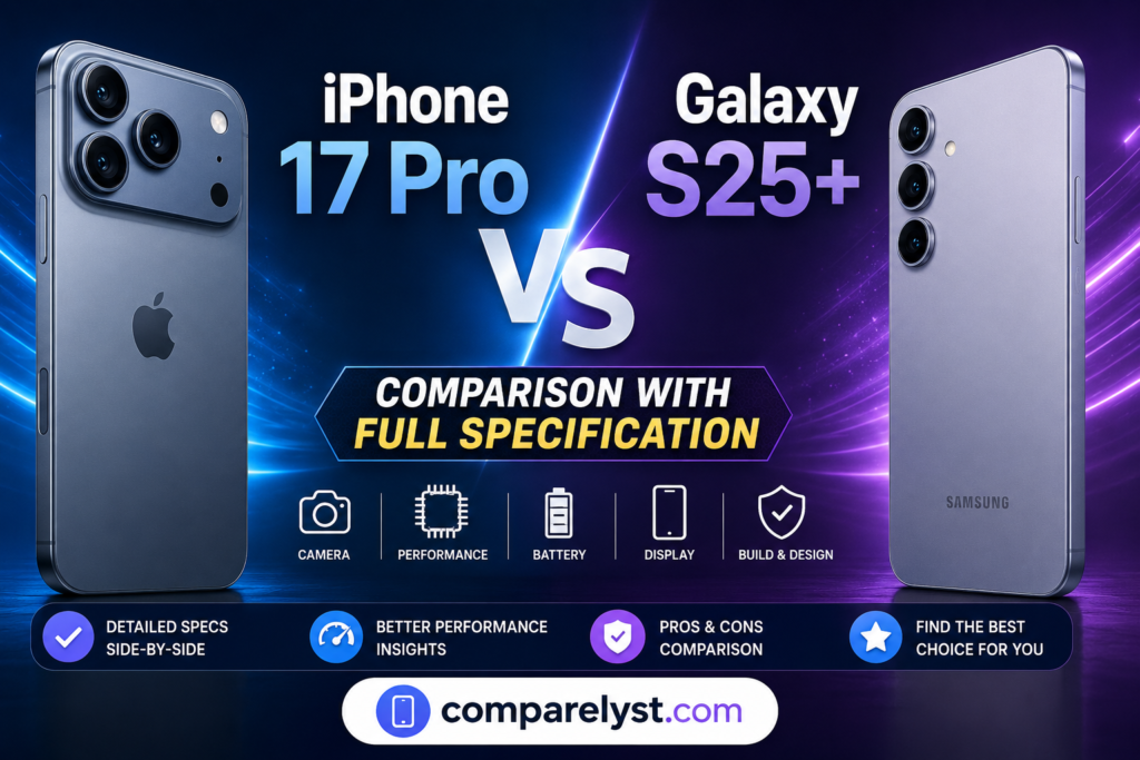 iPhone 17 Pro vs Galaxy S25+ – Which Premium Phone to Buy in 2026?
