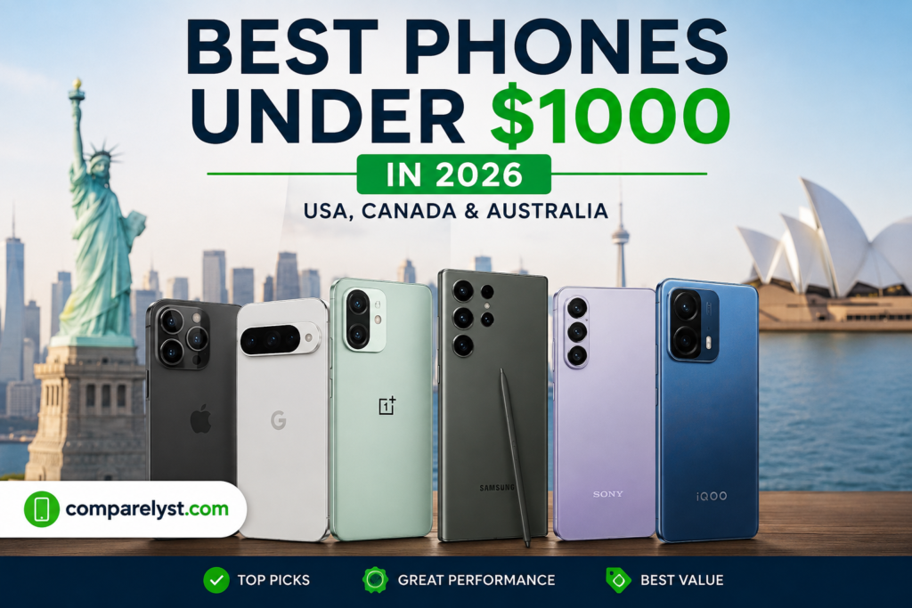 Best Phones Under $1000 in 2026 – USA, Canada & Australia