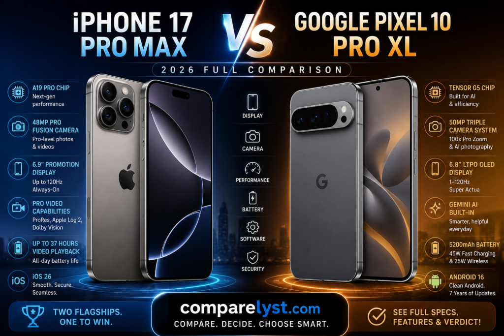 iPhone 17 Pro Max vs Google Pixel 10 Pro XL