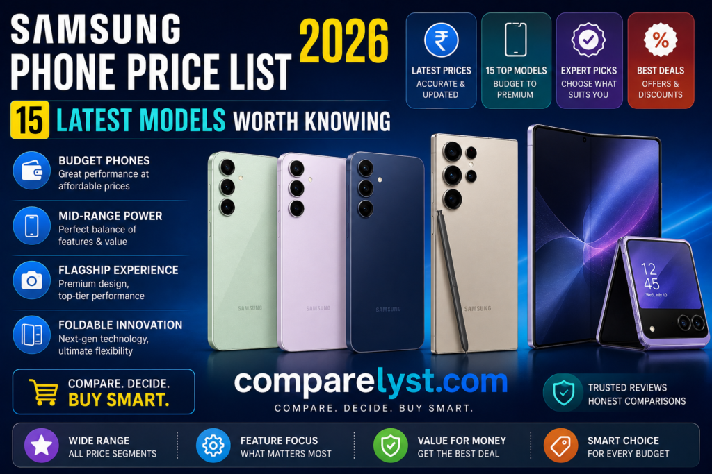 Samsung Phone Price List 2026 – 15 Latest Models Worth Knowing