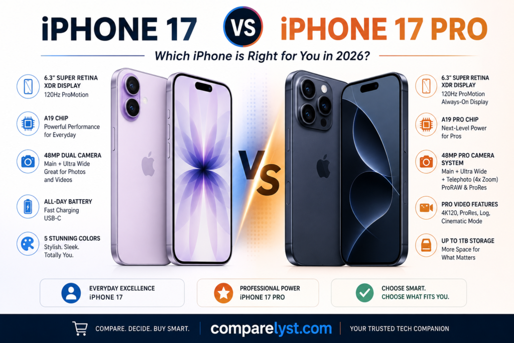iPhone 17 vs iPhone 17 Pro – Which iPhone to Buy in 2026?