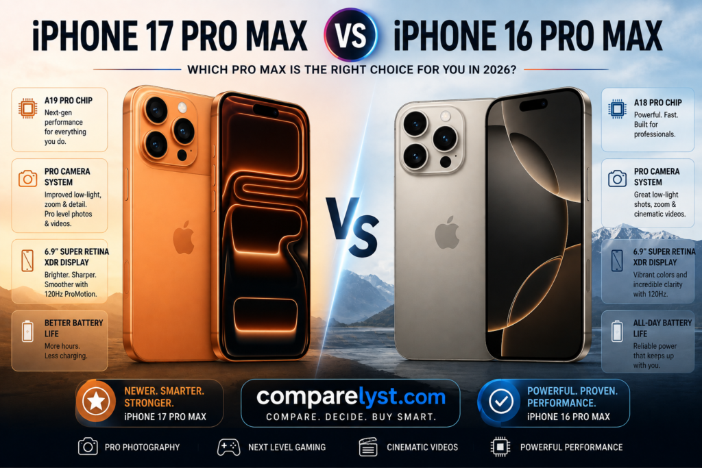 iPhone 17 Pro Max vs iPhone 16 Pro Max – Should You Upgrade in 2026?